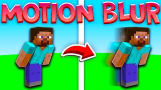 How To Get MOTION BLUR On Minecraft Bedrock 120 2023 [upl. by Okiram]