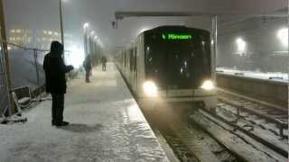 Oslo Metro  Ensjø stasjon 3 januar 2013 [upl. by Joslyn801]