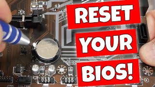 How To RESET Your PC BIOS Or Change The CMOS Battery [upl. by Audi251]