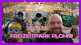 Freizeitpark Plohn Zone22 mit neuer Halloween Maze 2024 RESET  theme park vlogs [upl. by Ariom]