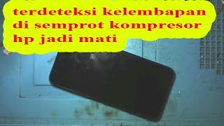 PORT USB TERDETEKSI KELEMBAPAN SAMSUNG J4 PLUS DI SEMPROT PAKAI KOMPRESOR MALAH MATI [upl. by Haikezeh]