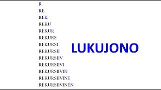 Rekursiivinen lukujono [upl. by Prowel]