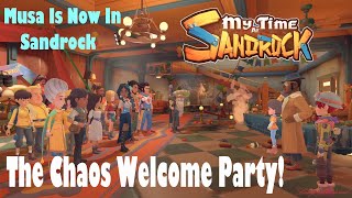 My Time At Sandrock  Musa A New Visitor  The Chaos Welcome Party  78 [upl. by Zara]