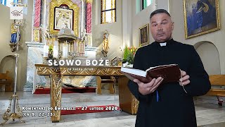 Komentarz do Ewangelii  27 lutego 2020 Łk 9 2225 [upl. by Aldos653]