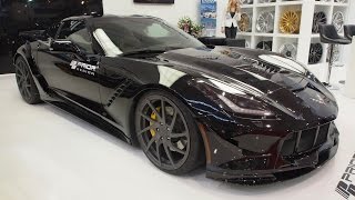 PRIOR DESIGN WIDEBODY CORVETTE C7 PDR700 at Essen Motorshow  Exterior Walkaround [upl. by Alaunnoif]