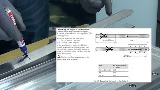 EN Bosch Rexroth Linear Guides  Mounting of sliding fit cover strip HowTo [upl. by Notnert]