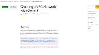 Qwiklabs  Creating a VPC Network with Gemini [upl. by Louis930]