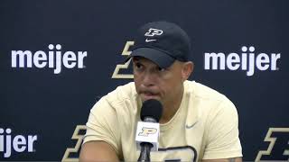 Purdue Football Postgame Press Conference  August 31 2024 [upl. by Burkhard418]