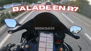 BALADE EN MOTO  JE SORS LA R7 YAMAHA [upl. by Spatola786]