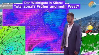 Das Wichtigste in Kürze Schon diese Woche mehr Zonalisierung Unsicherheiten bei Schnee amp Frost [upl. by Uliram]