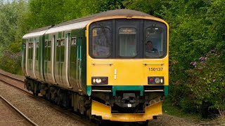 London North Western Class 1501  150137 Arrives At Kempston Hardwick For Bletchley [upl. by Eenat535]