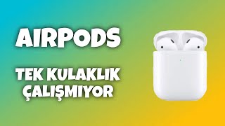 Airpods Sol veya Sağ Kulaklık Çalışmıyor  Bluetooth Kulaklık Birinden Ses Gelmiyor [upl. by Ailongam307]