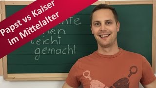 Papst vs Kaiser  Reichskirchensystem Investiturstreit und Zweischwertertheorie [upl. by Egres]