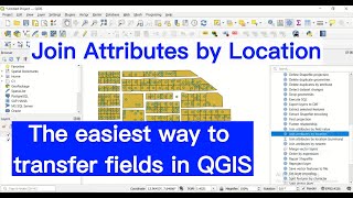 Join Attributes by Location in QGIS  Transfer fields quick and easily [upl. by Tugman187]