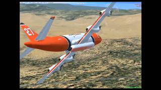 Aero Union P3s on the Vail Fire  an FSX Simulated Fire Movie [upl. by Vidovik343]