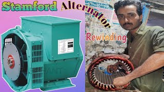 How to Rewinding 40kva Alternator winding Coils fittingMotor Winding [upl. by Keisling]