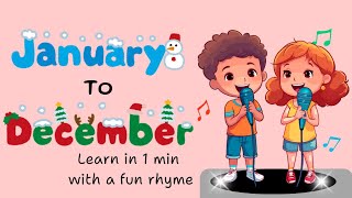 Months of the Year Song। January to December spelling in English  Play based learning [upl. by Joiner679]