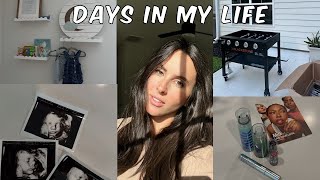 Vlog getting the nursery ready 3D ultrasound new makeup first meal on the blackstone  more [upl. by Callas]