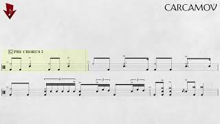 FOREIGNER  Hot Blooded  ISOLATED DRUM COVER  PDF SCORE 📄 [upl. by Shig]