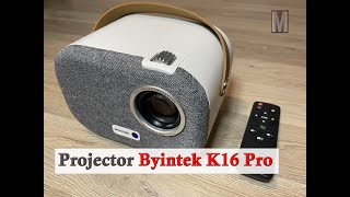 Full HD Projector for home Byintek K16 Pro on the budget [upl. by Oberg89]