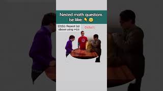 To solve a nested math question follow the order meticulously mathtips [upl. by Alverson]