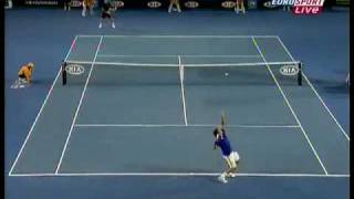 Federer  Seppi AO 2009 Point of the Match [upl. by Adnaval664]