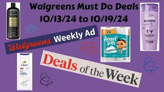 Walgreens Must Do Deals 101324 to 101924  Cheap Hair Care Body Wash and More [upl. by Eecal827]