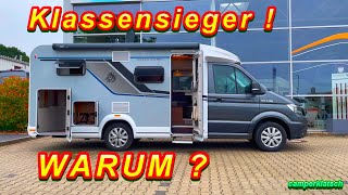 UNGLAUBLICH❗️der LEICHTESTE Camper❗️1 t Zuladung🔥Knaus VAN TI MAN VW Crafter Wohnmobil unter 7 m [upl. by Ibok]