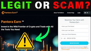 Pantera Earn Review Legit Or A Scam [upl. by Nogam]