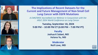 The Implications of Recent Datasets for the Current and Future Management of NSCLC EGFR Mutations [upl. by Krid]