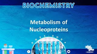 L45  metabolism of nucleoproteinpurines amp pyrimidines  Biochemistry [upl. by Reinaldo]