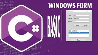 C Windows Form TextBox Label ListBox GroupBox Class Button [upl. by Jerry]