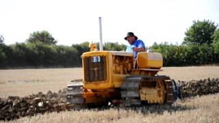 Caterpillar D2 ploughing at Little Casterton [upl. by Hagile]