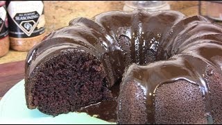 BEST EVER CHOCOLATE SOUR CREAM CAKE with CHOCOLATE GANACHE  Cooking With Carolyn [upl. by Pizor]