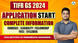 TIFR GS 2024 Application  TIFR 2024 Notification  Exam dates  Eligibility  Syllabus  kapil sir [upl. by Tdnaltroc]