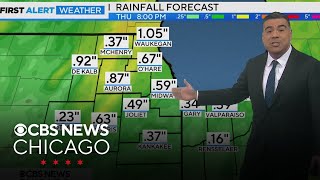 Rainy Thursday in Chicago but then possible first snow of the season next week [upl. by Anihpled]