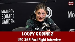 Loopy Godinez aiming for the title after win over Tabatha Ricci at UFC 295 [upl. by Llenrup208]