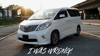 A Car Guys Review of the Toyota AlphardVellfire 24 ANH20 20082015 MPV over an SUV [upl. by Elyk]