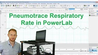 Tracking Respiratory Rate  Pneumotrace in PowerLab [upl. by Ained]