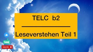 Leseverstehen b2  Teil 17 [upl. by Htebsil]