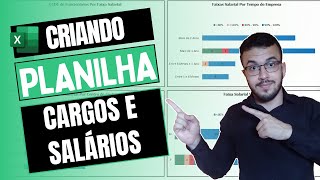 Criando Planilha e Dashboard Para Controle de Cargos e Salário no Excel [upl. by Nahsaj]