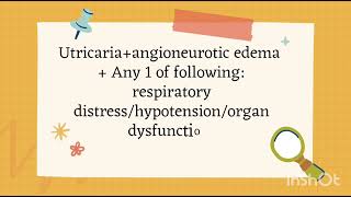 ANAPHYLAXIS CLINICAL CRITERIATINTINALLI EMERGENCY MEDICINE TEXTBOOK [upl. by Argella]