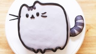 PUSHEEN CAT CAKE  NERDY NUMMIES [upl. by Elledoj406]