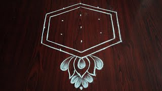 2 Friday special rangoli designs 5×3 dots [upl. by Ellehsim329]