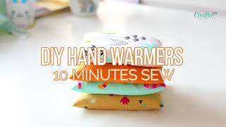 DIY HAND WARMERS 10 Minutes sewing tutorial [upl. by Shadow]