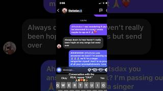 👀CONVO WITH DAX THE RAPPER🙏🏼❤️✨ daxtherapper singersongwriter thatsdax dax shorts artist [upl. by Goldfinch882]