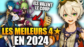 Quels personnages 4★ monter pour progresser rapidement en 2024  Guide débutant Genshin Impact [upl. by Panaggio]