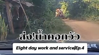 Eighth day work and serviceEp4 ส่งน้ำคอกวัว🐮🐮2เที่ยว 081167สะแน่ว kitmazaeng191 [upl. by Atsirk]