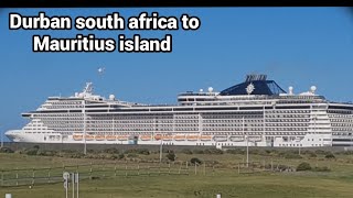 MSC splendida leaving Durban south africato Mauritius island [upl. by Louise]