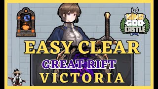 EASY CLEAR The Great Rift with Victoria ONE SHOT MACHINE  King God Castle [upl. by Dyane]